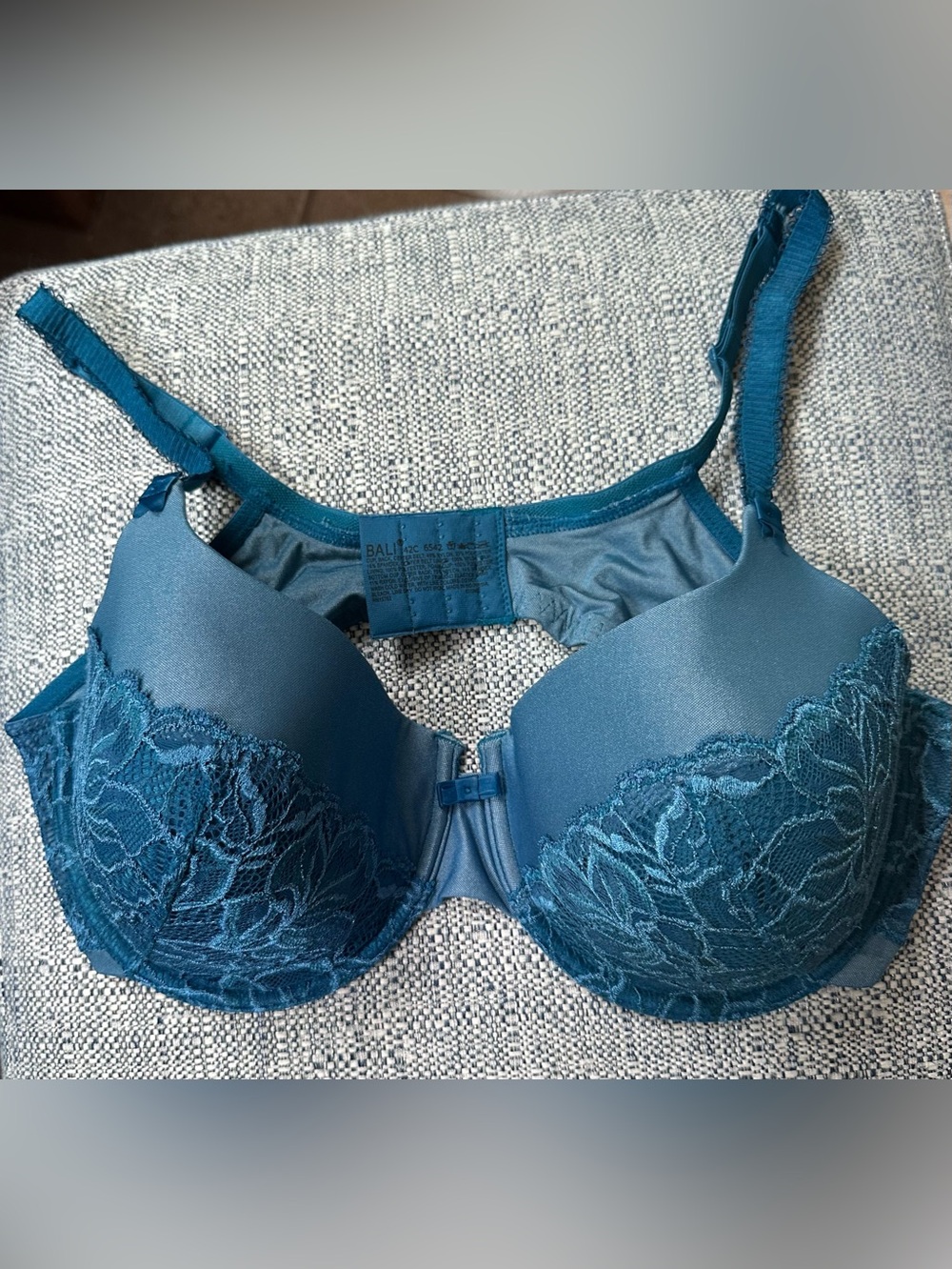 Bali Teal Lace Underwire Bra - Women Intimates -42C